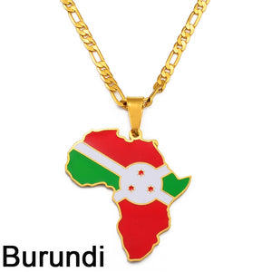 Showcase Your African Roots with Our Hip-hop Africa Map Pendant Necklace Featuring Ghana, Nigeria, Congo, Sudan, Somalia, Uganda, Zimbabwe, Zambia, and Liberia