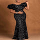 Velvet Mermaid Maxi Dress: A Stunning and Elegant Addition to Your African Fashion Collection