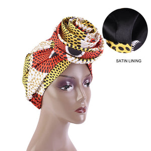 Floral Ankara Dashiki Stretch Bandana: Vibrant African Print Headwrap for Women's Party Turban and Hair Accessory Needs