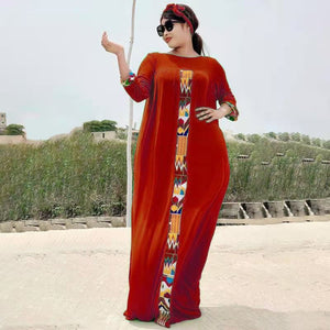 Elevate Your Style with the Fashion Chiffon High Street Dress: Autumn Abaya Women's Solid Elegant Dresses with African Vestidos and Inner Dress"