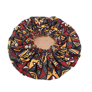 Bold and Beautiful: Double Satin African Headtie with Fashion Print for Women - Perfect for Hijab, Chemo Hats, and More