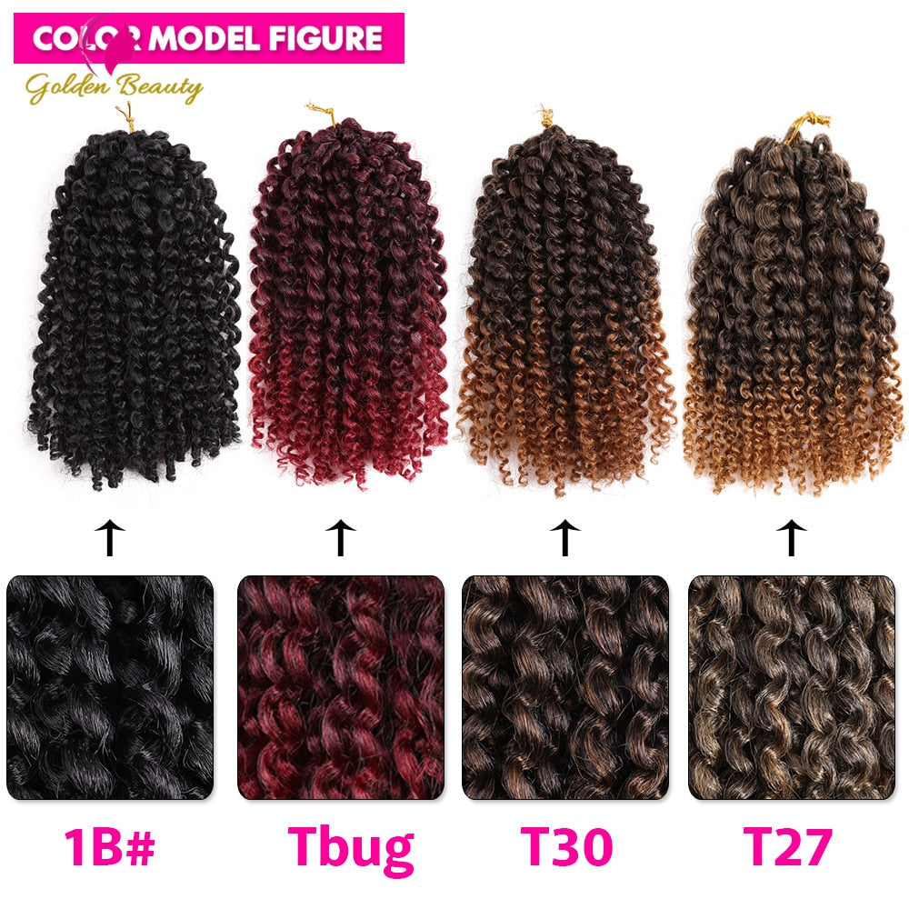 Afro Kinky Twist Crochet Braids Synthetic Curly Braiding Hair Extension - Flexi Africa - Flexi Africa offers Free Delivery Worldwide - Vibrant African traditional clothing showcasing bold prints and intricate designs