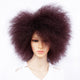 Amir Synthetic Kinky Curly Wig: Short Afro Wigs in Black, Brown, and Red Colors - 6 Inch Short Wig for Women