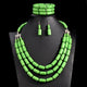 Only shop at Flexi Africa for Nigerian Wedding Indian Jewelry Sets Bib Beads Necklace Earring Bracelet Sets Statement Collar African Beads Jewelry Set. Check out our nigerian jewelry selection for the very best in unique or custom, handmade pieces from our pendants shops.