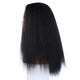 Kinky Straight Chic: Natural Black U-Part Wig - Heat Resistant Synthetic Hair - 16-22 Inch Length - Perfect for Daily Wear - Women's Afro Style