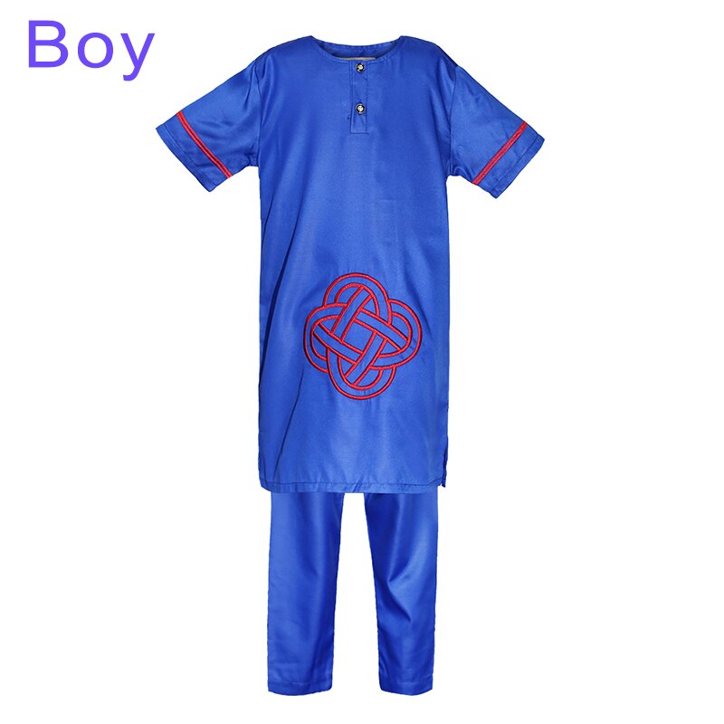 Traditional African Dashiki 2-Piece Set for Boys and Girls: Shirt and Pants in Authentic Style - Flexi Africa - Flexi Africa offers Free Delivery Worldwide - Vibrant African traditional clothing showcasing bold prints and intricate designs