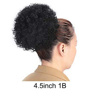 Shop only at Flexi Africa for Short Afro Puff Synthetic Hair Bun Chignon Hairpiece Drawstring Ponytail Kinky Curly Updo Clip Hair Extensions For Women. it has an elastic band on both sides and makes you feel comfortable wearing it. ✨ Suitable for various occasions: the afro puff hair bun is suitable for many occasions.