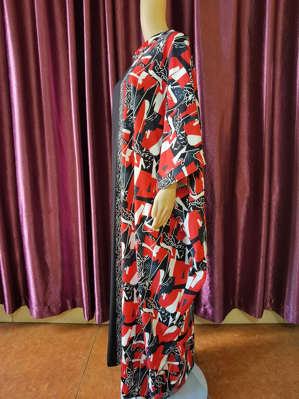 Plus Size Print African Maxi Dresses Traditional Dashiki Kaftan Robe Elegant Wedding Party Dress - Flexi Africa - Flexi Africa offers Free Delivery Worldwide - Vibrant African traditional clothing showcasing bold prints and intricate designs