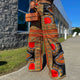 Spring Fall Holiday Boho Wide Leg Pants Elastic Waist Dashiki Print African Clothing Women Casual Long Trousers Femme Ropa Mujer - Flexi Africa - Flexi Africa offers Free Delivery Worldwide - Vibrant African traditional clothing showcasing bold prints and intricate designs