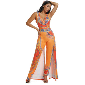 Ethnic Summer Kaftan Set: Vibrant African Print for a Stylish and Comfortable Look