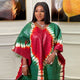 This stunning plus size Dashiki print Boubou dress is the perfect choice for women who want to make a bold and fashionable statement at weddings and other special occasions. The dress features an eye-catching African print that is both stylish and culturally significant. The Boubou design provides ample space for a comfortable fit, ensuring that you feel confident and elegant all night long.
