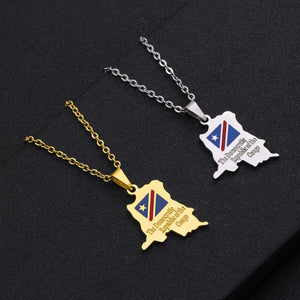 Only shop for Flexi Africa for Fashion Africa Democratic Republic of the Congo Map Pendant Necklace Stainless Steel Men Women Congolese Ethnic Jewelry Gift. Quality pendant necklace with free worldwide shipping. The main metal jewelry is gold plated, lead free and cadmium free
