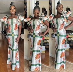 High Quality African Nigerian Lace Fabric - Embroidery Guipure Party Prom Dress - Flexi Africa - Flexi Africa offers Free Delivery Worldwide - Vibrant African traditional clothing showcasing bold prints and intricate designs