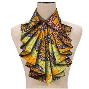 African Triangle Ankara Fabric Cravat Tie for Women - Fashionable African Print Ankara Tie to Add a Unique Element to Your Style.