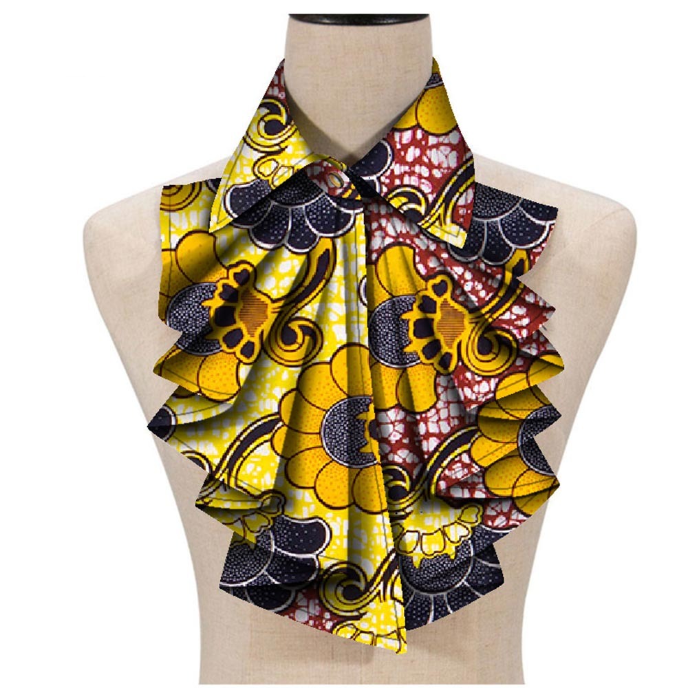 African Triangle Ankara Fabric Cravat Tie for Women - Flexi Africa - Flexi Africa offers Free Delivery Worldwide - Vibrant African traditional clothing showcasing bold prints and intricate designs
