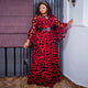 Breezy Elegance: African Chiffon Dresses for Women - Summer Ruffle Sleeve Robe, Muslim Abaya, and Dashiki Print - Celebrate the Essence of Africa!