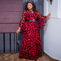 Breezy Elegance: African Chiffon Dresses - Flexi Africa - Flexi Africa offers Free Delivery Worldwide - Vibrant African traditional clothing showcasing bold prints and intricate designs