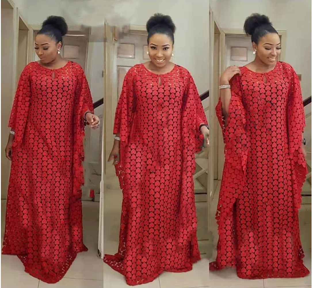 Classic African Women's Dashiki Abaya Maxi Dress - Stylish and Loose-Fitting with Inside Skirt - Flexi Africa - Flexi Africa offers Free Delivery Worldwide - Vibrant African traditional clothing showcasing bold prints and intricate designs