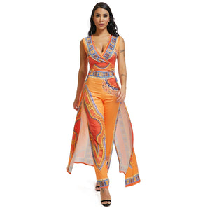 Ethnic Summer Kaftan Set: Vibrant African Print for a Stylish and Comfortable Look