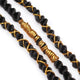 Gold Braids Braiding Hair Styling Thin Shimmer Stretchable Braiding Hair Strings 5 Strands African Braid Braided Elastic Cord