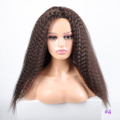 Versatile Long Kinky Curly Synthetic Wigs for Black Women - Flexi Africa - Flexi Africa offers Free Delivery Worldwide - Vibrant African traditional clothing showcasing bold prints and intricate designs