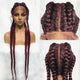Only shop at Flexi Africa for Synthetic Lace Wig Braided Wigs Natural Dark 37" Black Burgundy Wig For Black Women American African Wig International Free Shipping Worldwide. Synthetic Lace Wig Braided Wigs Natural Dark 37" Black Burgundy Wig For Black Women American African Wig