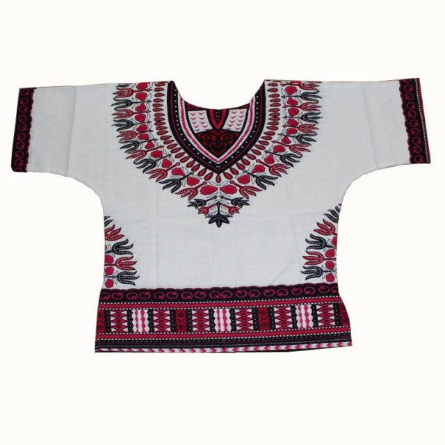 Vibrant Traditional African Print Dashiki T-shirts: Stylish Fashion Designs for Kids - Flexi Africa - Flexi Africa offers Free Delivery Worldwide - Vibrant African traditional clothing showcasing bold prints and intricate designs