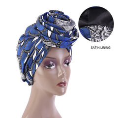 African Print Stretch Bandana Head Wrap Floral Ankara Dashiki Women - Free Delivery Worldwide only at Flexi Africa