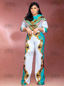 Dashiki African Wide Cotton Leg Trousers 4 Colors Cotton Traditional | Flexi Africa