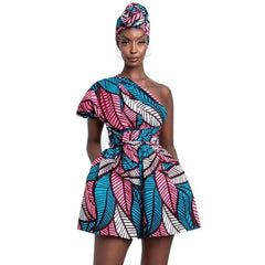 Heritage Threads: African-Inspired Traditional Jumpsuits for Women - Flexi Africa - Flexi Africa offers Free Delivery Worldwide - Vibrant African traditional clothing showcasing bold prints and intricate designs