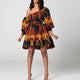 Shop only at Flexi Africa for African Dresses Women Sexy Shoulder Off Mini Dress Dashiki Tribal Print Africa Dress Women African Clothes Robe Africaine Femme International Express Free Worldwide Delivery Multi Color Red Blue Pink Purple Latest 2022 Brand New only at Flexi Africa!