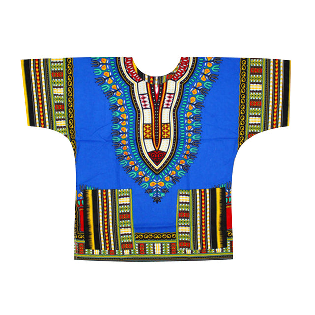 Authentic African Dashiki Printed T-Shirts for Men - Flexi Africa - Flexi Africa offers Free Delivery Worldwide - Vibrant African traditional clothing showcasing bold prints and intricate designs