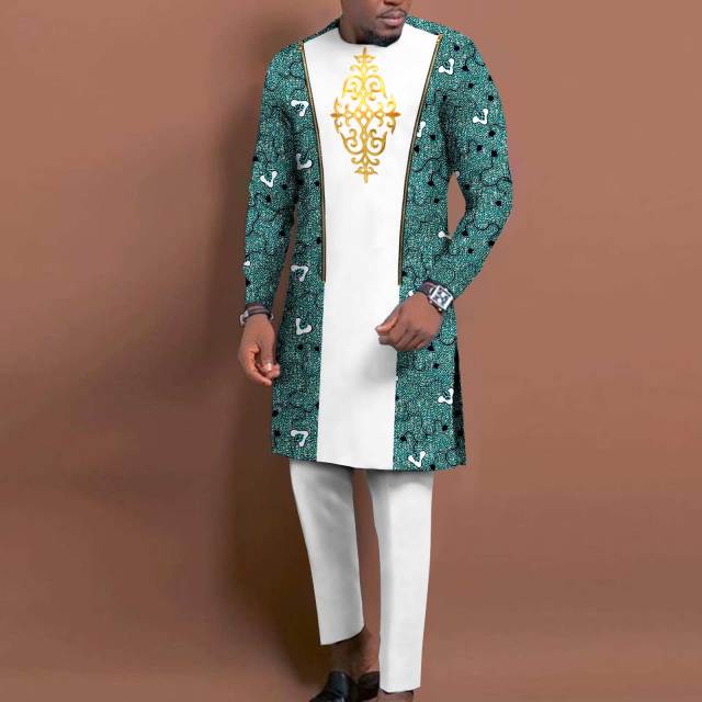 Bazin Riche African Traditional Clothing - Vibrant and Elegant Styles for Men and Women - Flexi Africa - Flexi Africa offers Free Delivery Worldwide - Vibrant African traditional clothing showcasing bold prints and intricate designs