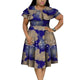 Shop Now only at Flexi Africa International Free Shipping Delivery Good quality Cheap price for Cotton Traditional Bazin Riche Party Date Wedding Casual African Ruffles Collar Dresses for Women Dashiki Print Pearls Dresses Vestidos Women African Clothing only at Flexi Africa!